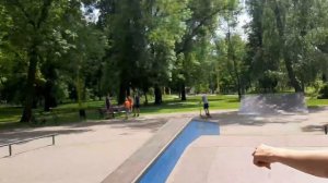 Катание на bmx-е в скейт-парке | BMX park vlog | Учу новые трюки | Сальто на bmx !?