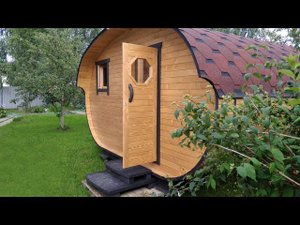 Обзор бани Овал 4х3м в Домодедово