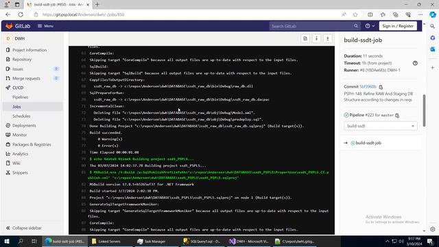 Real Example:  VS + MSSQL + SSDT + SSIS + GitLab CI/CD. Incremental Load. Bad Data & Error Handling