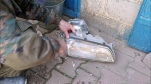 Делаю переднюю фару Хендай Старекс 1999 года.