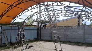 Как перекрыть навес поликарбонатом в Рязани.