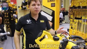 DeWALT DWS778 Торцовочная пила (тестирование пропила c системой XPS) выставка mitex 2013