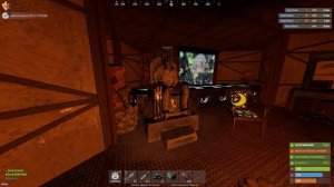 RUST Играем цоя на гитаре