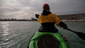 Морской каяк TIRON KL-12 на Капчагае 19 января 2022 г.