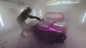 ЭКСКЛЮЗИВНЫЙ ЦВЕТ ПОКРАСКА Candy Paint on 1972 Ford Maverick with Grant 7 Clear