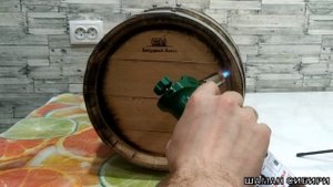 Подготовка дубовой бочки!Часть-3! Пропарка! Промывка содой! Обжиг! Вощение!
