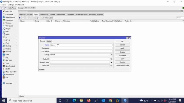 MikroTik User Manager RADIUS Server Configuration in RouterOS 7