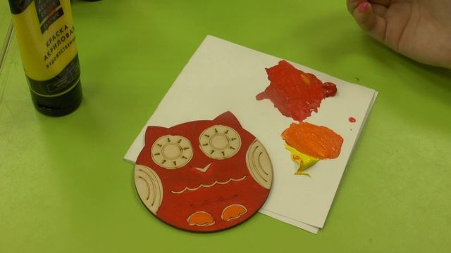 Роспись заготовки "Совушка" акриловыми красками! Рисуем вместе с детьми ? смотреть онлайн