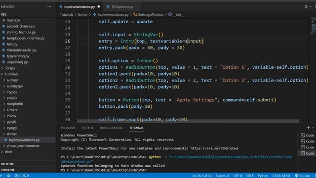 How to Pass Data between Multiple Windows in Tkinter смотреть онлайн