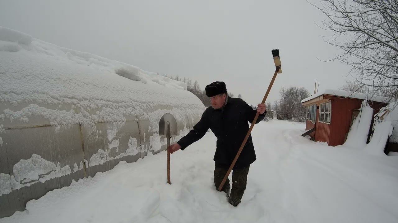 Ой ё ёй сколько снега !!
