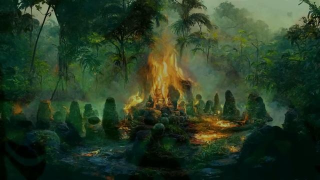 Огонь предков - Шаманская барабанная дробь - Племенная атмосферная эмбиент-музыка смотреть онлайн