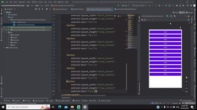 How to Implement Vertical ScrollView in Android Studio Kotlin