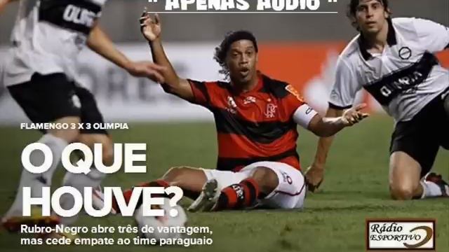 Flamengo 3 x 3 Olimpia - Narração: Edson Mauro Rádio Globo - Libertadores 2012