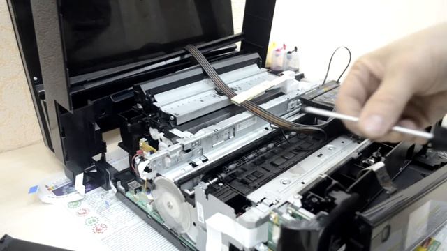 Ремонт epson xp 600 не допечатка листа, замятие бумаги + демонтаж каретки