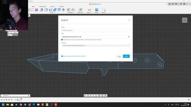 Бесплатно сохранить DXF во Fusion 360 без подписки смотреть онлайн