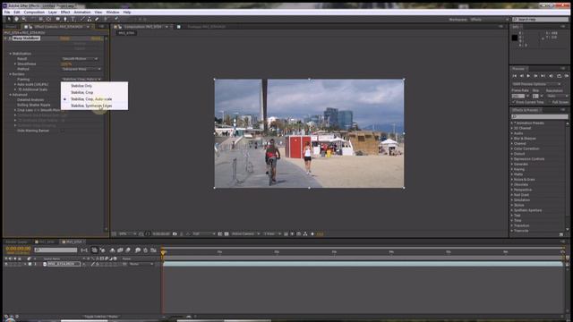 Tutorial: Стабилизация в After Effects (Warp Stabilizer)