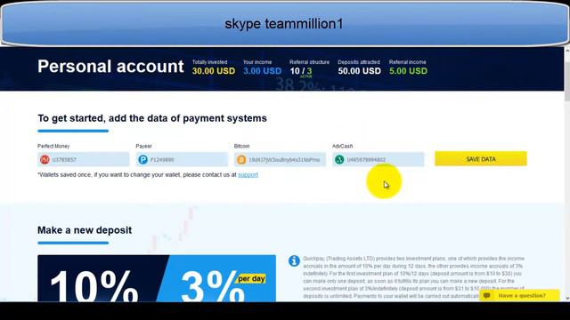 Quickpay today первые выплаты и новые вклады смотреть онлайн