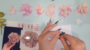 Гвоздика Antigua из фоамирана. DIY\ Мастер-класс\ Antigua cloves from foamiran