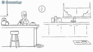 Кот саймон и еда