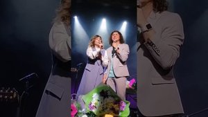 Наталья и Александр Бардины на Творческом вечере посвященному любимой супруге