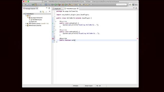 2. Hello World Command – Bukkit Coding Remastered смотреть онлайн