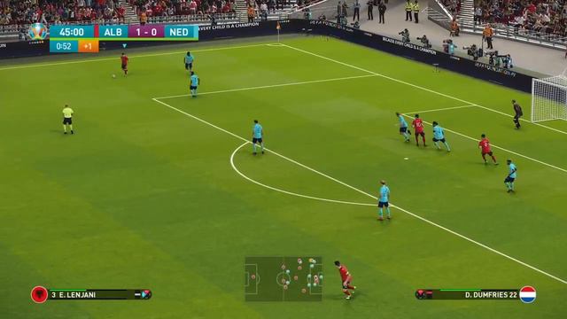 PES 2020 - UEFA Euro 2020 Final - Albania vs Netherlands