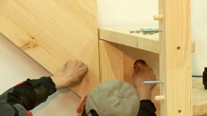 Сборка готовой лестницы К 001м