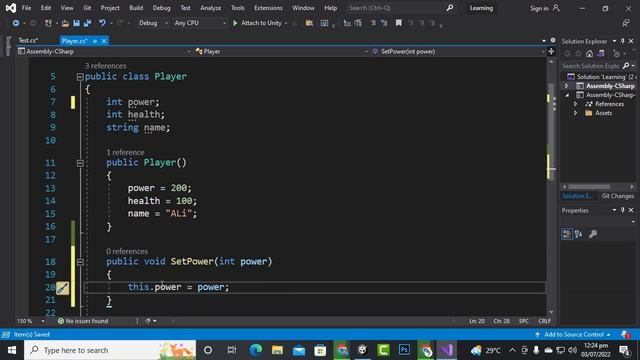 Data Encapsulation C# #17 | Game Development Complete Course In Unity And C# Urdu / Hindi