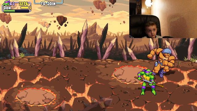 Черепашки ниндзя прохождение за Микеланджело Teenage Mutand ninja turtle shredder revenge смотреть онлайн