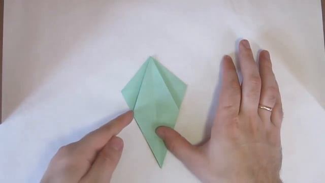 Оригами попугай из бумаги