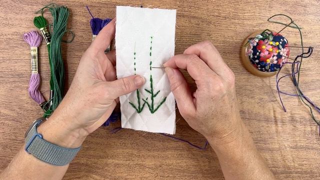 Slow Stitching: Botanicals Lavender | Slow Stitching for beginners | Using Needle & Floss