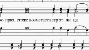 Блажен Муж - полный антифон. Иеромонах Нафанаил. Ноты