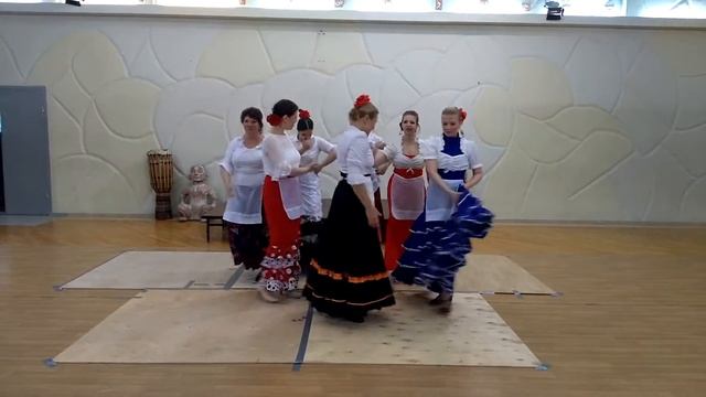 Фламенко, Юлия Катышкина со своими ученицами,группой "Magia del ritmo" смотреть онлайн