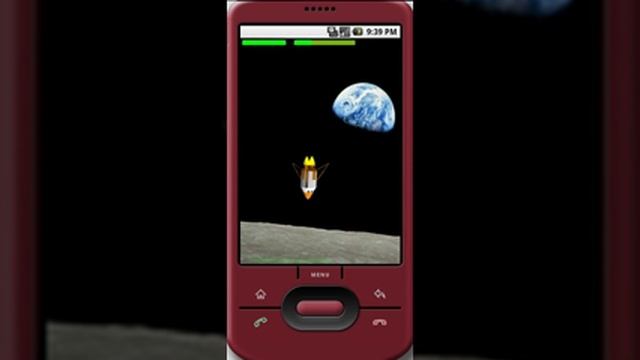 Android phone lunar lander demo