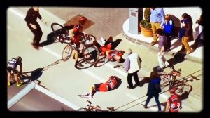 Horrible crash on the 100 Tour of Flanders 2016!