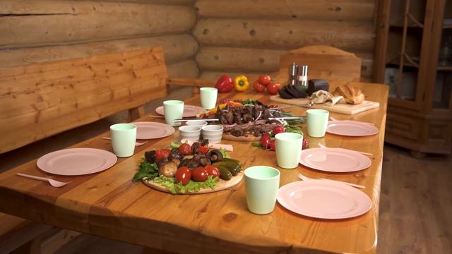 Набор посуды для пикника на 6 персон, 26 предметов, пластик (Арт. 861-295) смотреть онлайн