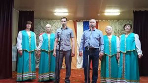 Песенный марафон "Пою о России". Песня "Мой дом - Россия" - исполняют работники Ниновского СДК.
