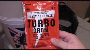 Тест спиртовых дрожжей Turbo Grom 120 г. (Польша) на LUXSTAHL 5