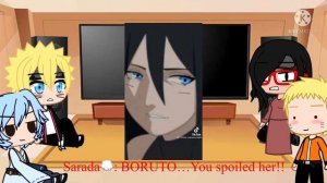 Team7 + Naruto react to future Boruto, Borusara, future kids part 2 short