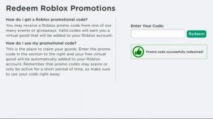 КАК Ввести НОВЫЙ ПРОМОКОД в Роблокс 2021 \ Все промокоды в роблоксе \ Roblox Codes New code roblox