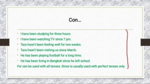 Present Perfect Continuous Tense| Present Perfect Continuous Tense in English| Examples