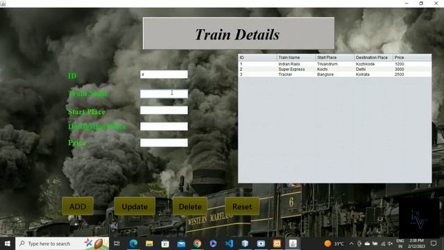 Railway Reservation System Using Java & MySQL - MINI PROJECT - With SourceCode @Rahul_Vijayan #java