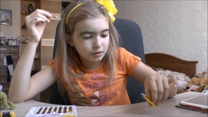 Новый Аквагримм ТЕЯ РИСУЕТ БАБОЧКУ