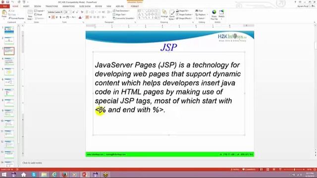 Java Online Training Tutorials I Java Server Pages part-1 | best java online course by H2kinfosys