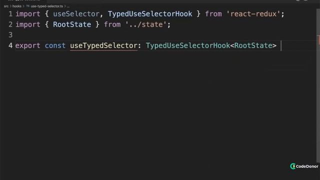 194. Creating a Typed Selector | React with Typescript #react #javascript #typescript #learning