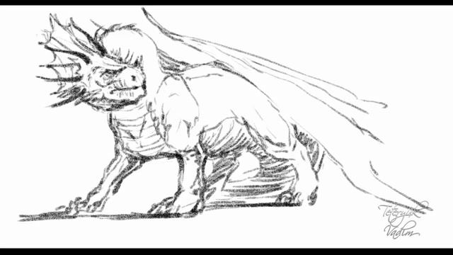 Быстрый набросок дракона смотреть онлайн