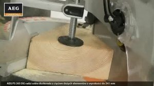 Test ukośnicy AEG PS 305 DG (mitre saw AEG PS 305 DG)