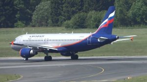 VP-BRZ Aeroflot Airbus A320 takeoff at Hamburg Airport runway 23