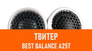 Распаковка твитера Best Balance A25T