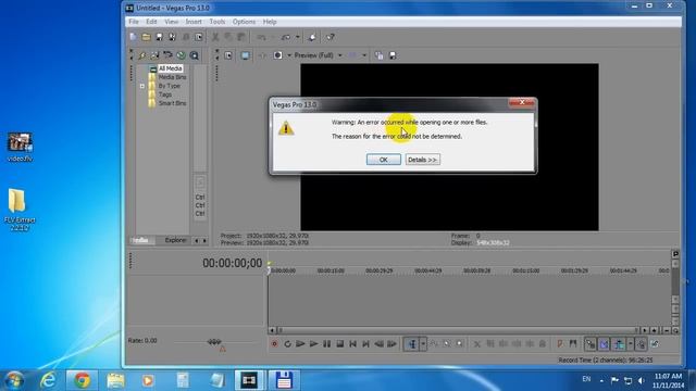 How to open FLV files in Vegas Pro (1 click) смотреть онлайн